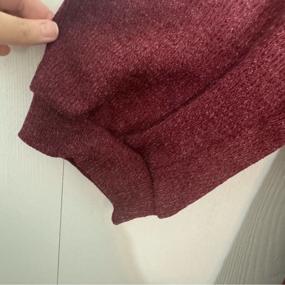 NWT. Cure Women's Ribbed Sweater Size 3X. Maroon color long sleeve sweater - Picture 7 of 12